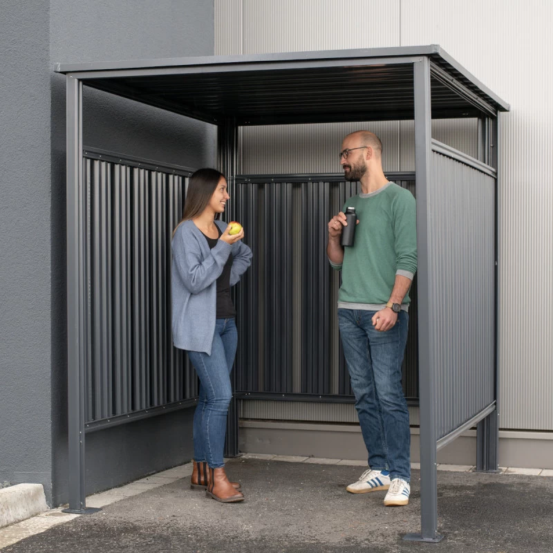 Abri à Vélos En Acier Thermolaqué Gris Anthracite 3,6m² Westmann – Image 3