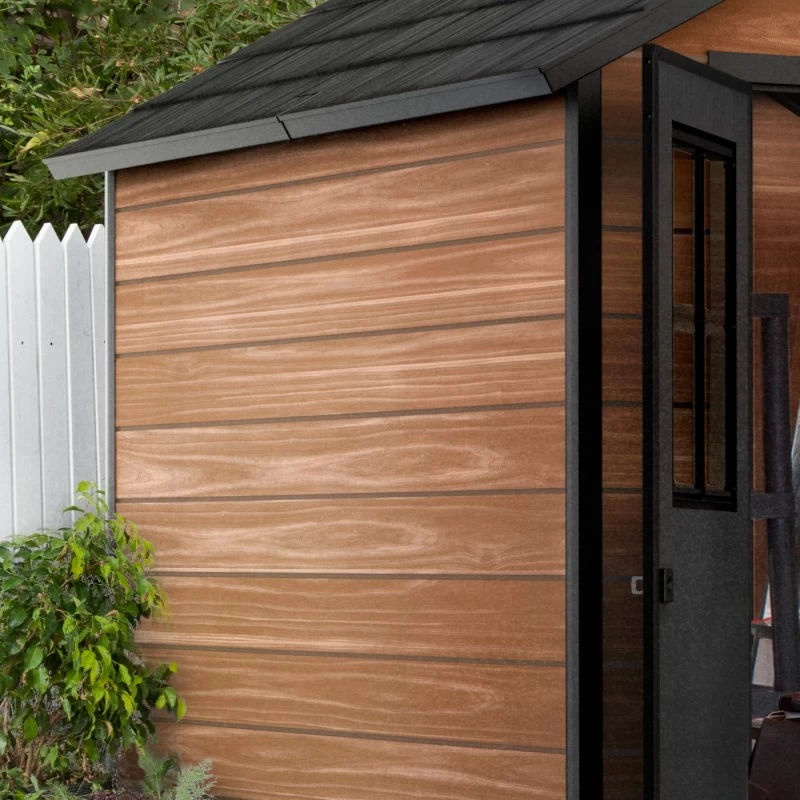 Abri De Jardin 5,12m² En Résine Imitation Bois Newton 757 - KETER – Image 4