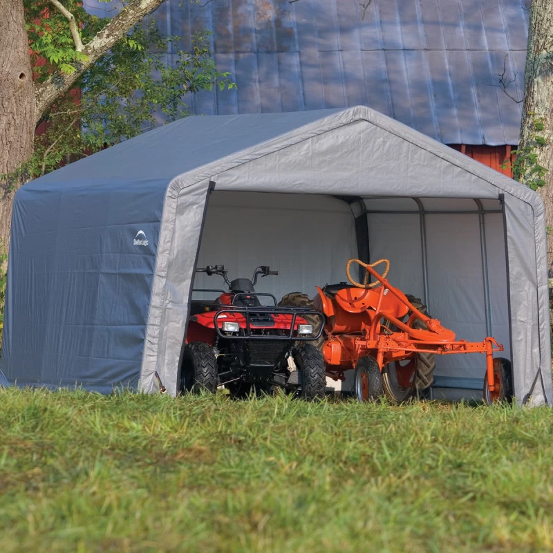 Abri De Jardin Démontable 13m² En Acier Et Polyéthylène Gris – Shelter Logic – Image 4