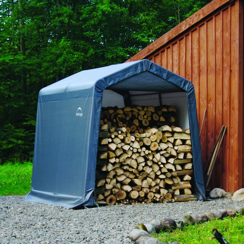 Abri De Jardin Démontable 5,76m² En Acier Et Polyéthylène Gris – Shelter Logic – Image 5