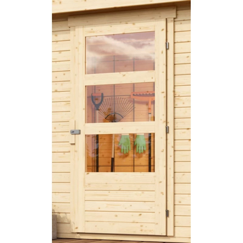 Abri De Jardin En Bois 5,25m² Avec Appentis De 2,80 M Freiburg 3 - Karibu – Image 6