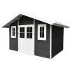 Abri De Jardin En Bois Composite 28mm Anthracite 10,71m² PREMIUM - Woodlife Garden