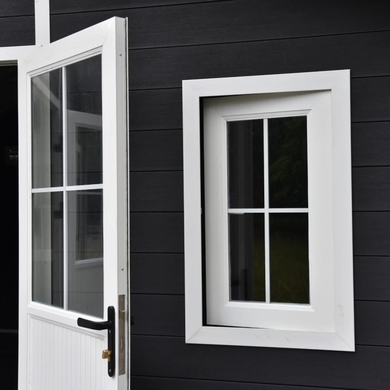 Abri De Jardin En Bois Composite 28mm Anthracite 19,22m² PREMIUM - Woodlife Garden – Image 6