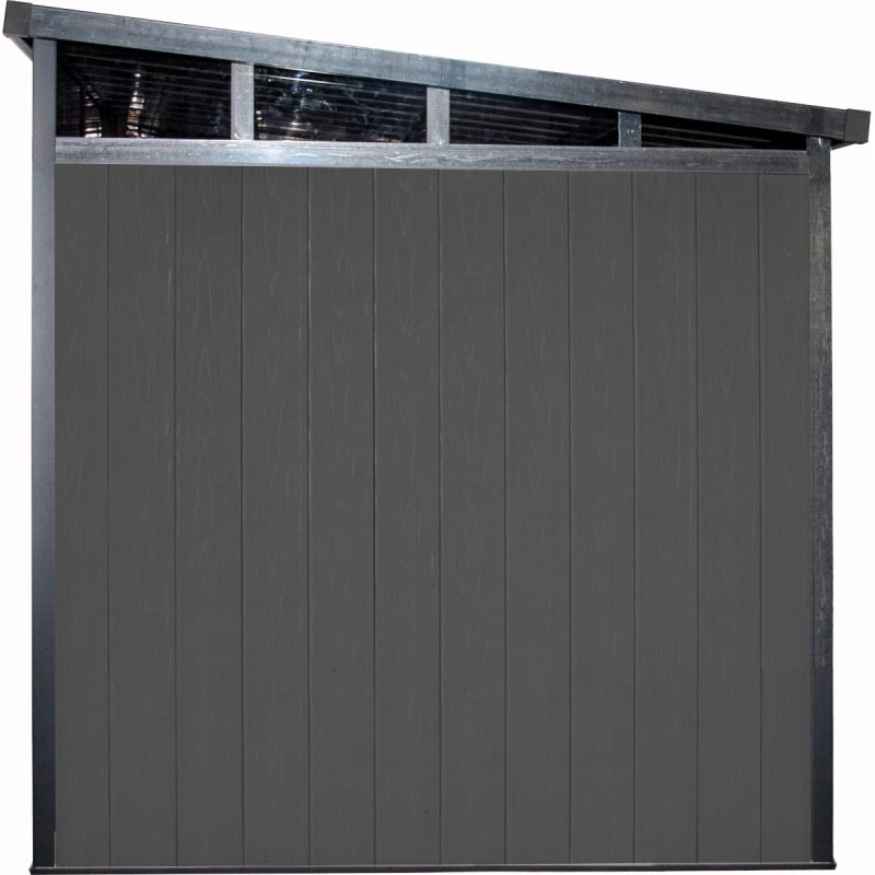 Abri De Jardin En Bois Composite 28mm Anthracite 8,09m² GORDON Skylight - Woodlife Garden – Image 6