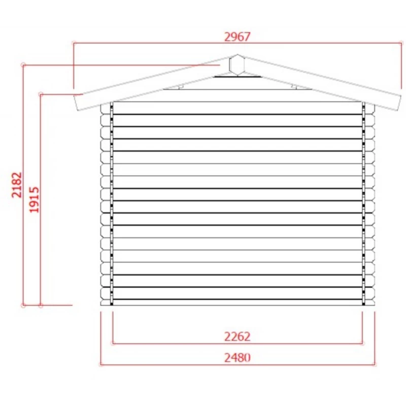 Abri De Jardin En Bois Massif 19mm Dresden Porte Double 4,91m² SOLID – Image 2