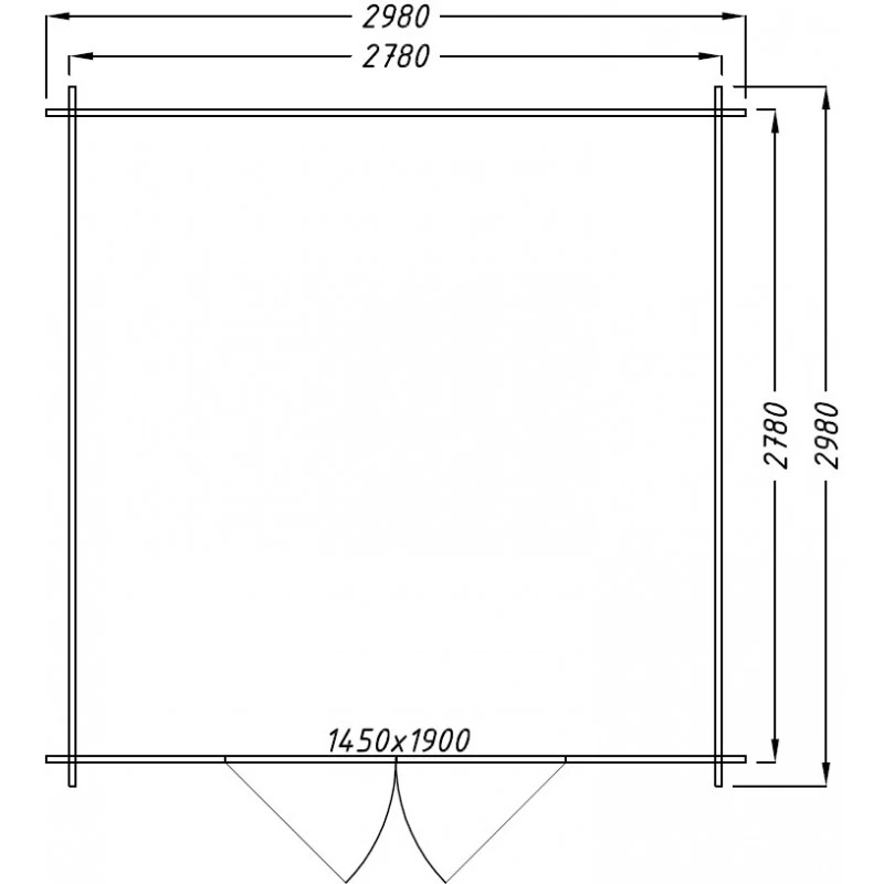 Abri De Jardin En Bois Massif 9m² PLUS - Madriers 28mm Gardy Shelter – Image 4