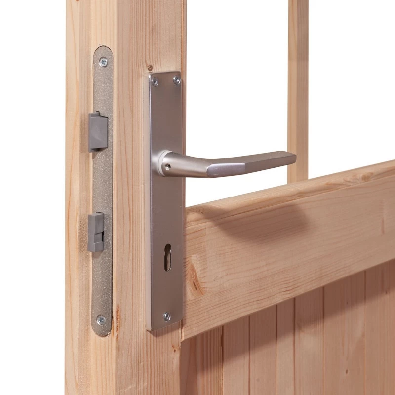 Abri De Jardin En Bois Massif Anthracite 7,04m² Bastrup 4 Avec Appentis 300cm Et Paroi Arrière – Karibu – Image 6