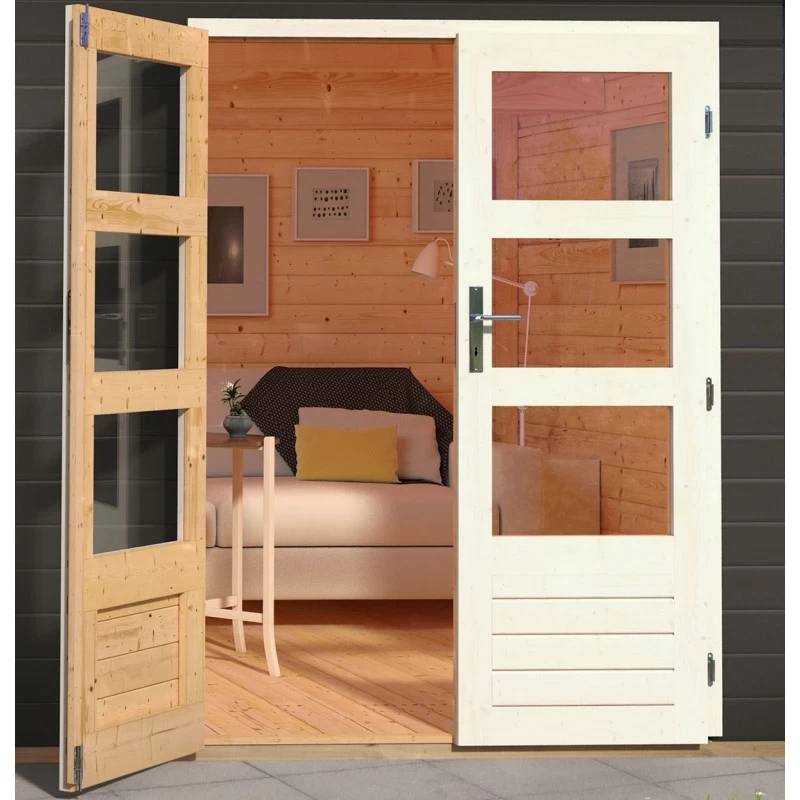 Abri De Jardin En Bois Massif Gris Terre 4,16m² Kandern 1 – WoodFeeling – Image 5