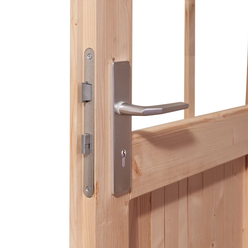 Abri De Jardin En Bois Massif Gris Terre 5,95m² Theres 3 Avec Deux Auvents – Karibu – Image 5