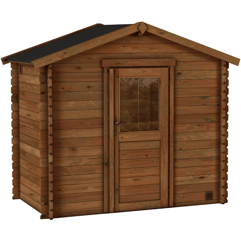 Abri De Jardin En Bois Traité Autoclave 2,8m² - Madriers 28mm - Nicia - Forest Style – Image 2