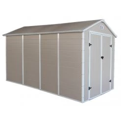 Abri De Jardin En Résine Beige 6,99m² + Kit De Fondation - JOBU