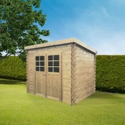 Abri De Jardin Jena 7,39m² En Bois Massif 19mm à Toit Monopente - SOLID