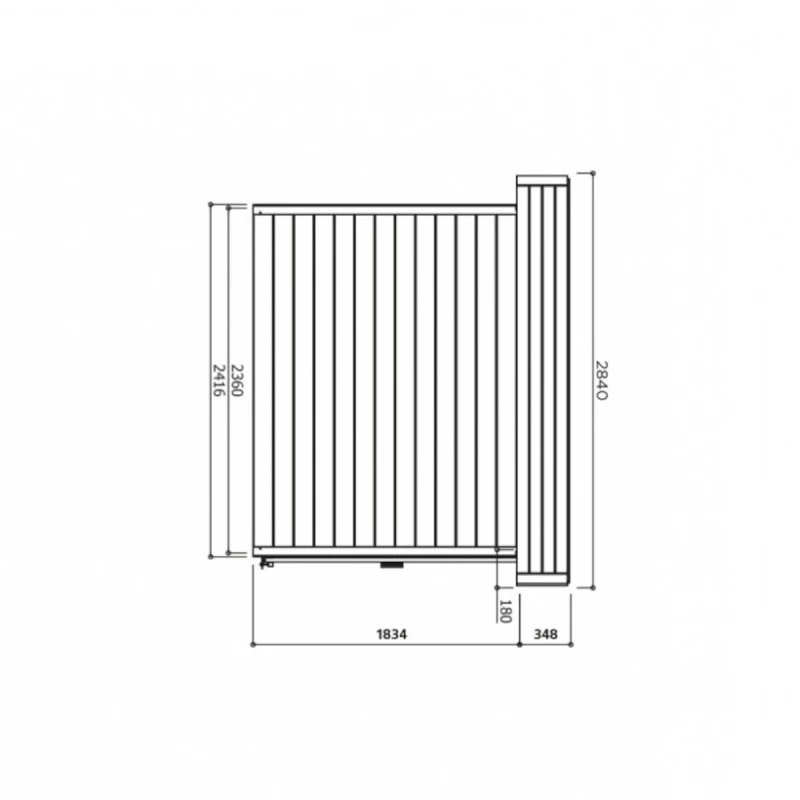 Abri De Jardin Stockholm 11,42m² En Bois Traité Autoclave 28mm Avec Double Porte - SOLID – Image 2