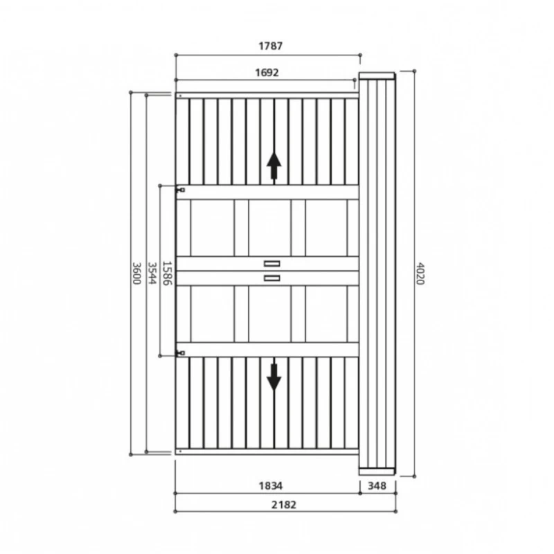 Abri De Jardin Stockholm 11,42m² En Bois Traité Autoclave 28mm Avec Double Porte - SOLID – Image 3