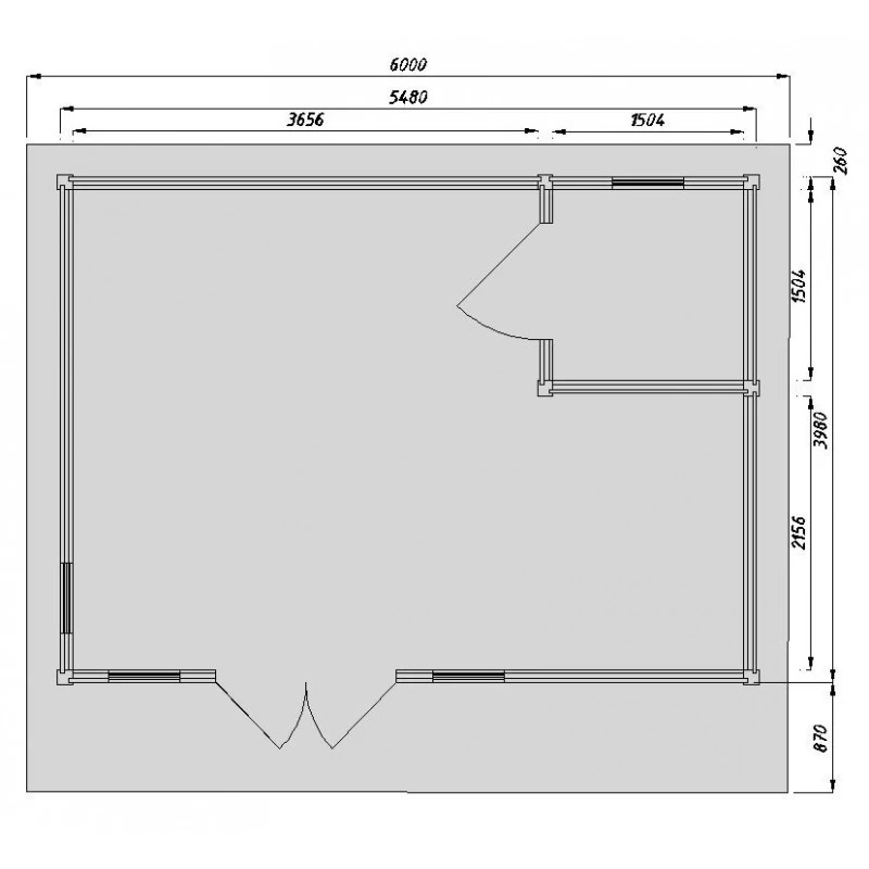 Abri En Bois 22m² Isolation Parois 100mm Traité Marron Gardy Shelter – Image 4