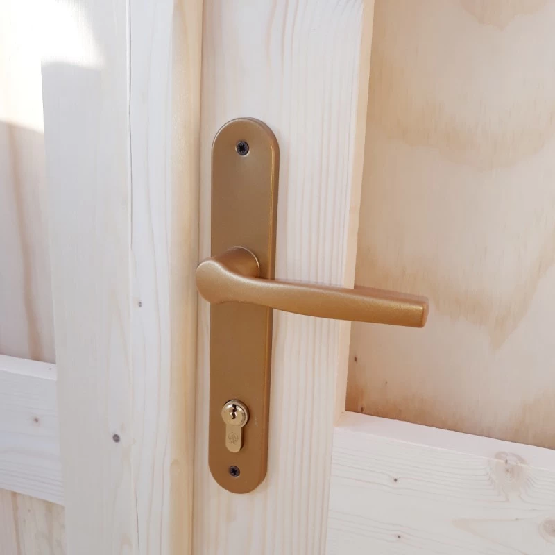 Abri En Bois Cloisonné 15m² MODERNE Traité Marron 28mm Gardy Shelter – Image 5