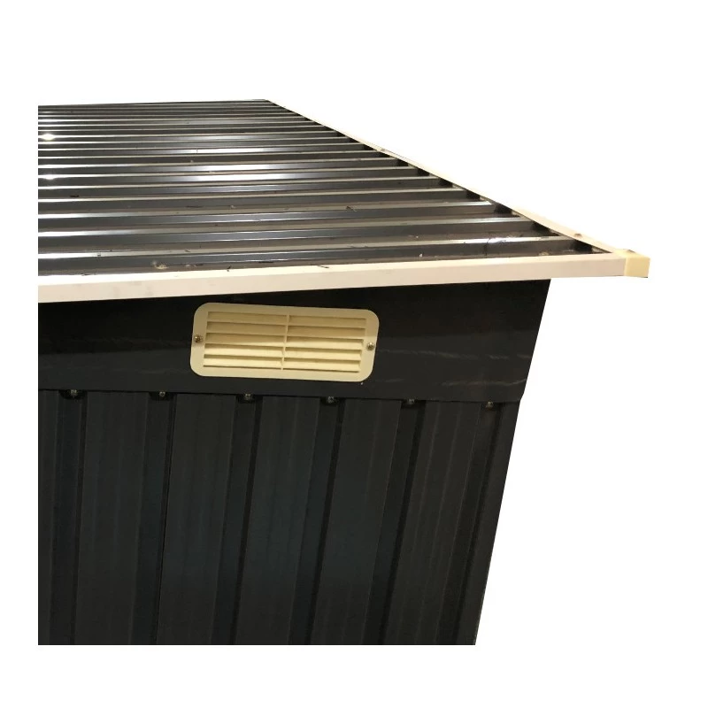 Abri Pour 3 Vélos En Métal Anthracite 3,32m² + Kit D'ancrage X-METAL – Image 5