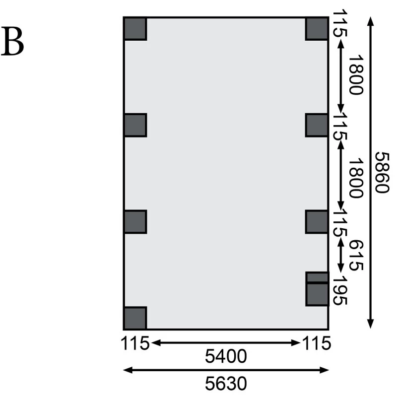 Carport En Bois Autoclave 20,9m² Et Toit En Acier – KARIBU – Image 4
