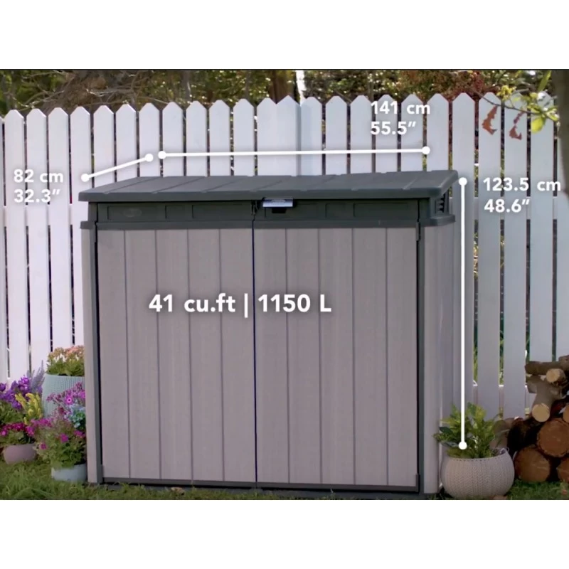 Coffre De Jardin En Résine Brossée Brossium 1150L - Keter – Image 5