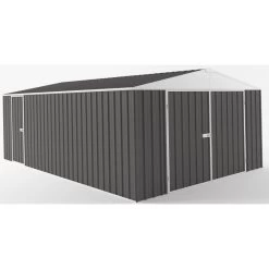 Garage En Acier Zincalume Colorbond Anthracite 18m² EASYSHED