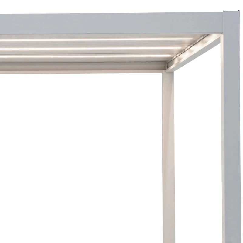 Kit éclairage 3 Lames Blanches LEDS 3m + Télécommande Pour Pergola Ombrea – Image 3