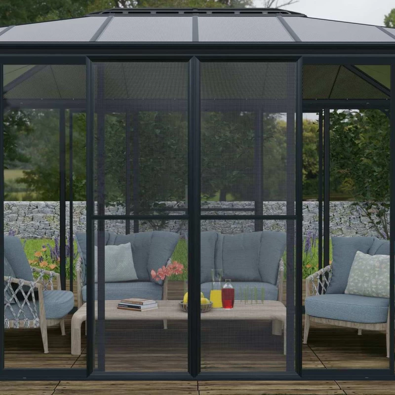 Moustiquaire Pour Vérandas Sanremo Et Ledro En Alu Gris Et Polyester - Canopia – Image 6