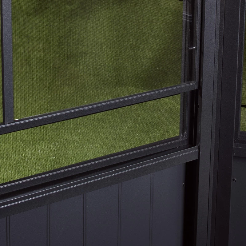 Pavillon Adossé Charlestone Mural 298,5x404cm En Aluminium Et Acier Galvanisé - SOJAG – Image 6