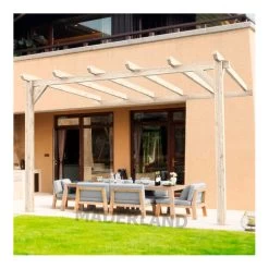Pergola Adossée En Bois Lamellé-collé 500x300cm Cádiz – Maderland