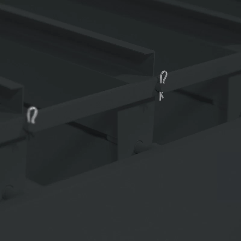 Pergola Bioclimatique Autoportante En Alu Anthracite 3x3m Ombrea – Image 3