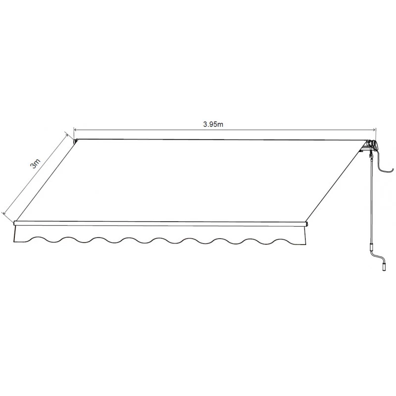 Store Banne Motorisé 395x300cm EASY Toile Polyester Beige - X-METAL – Image 5