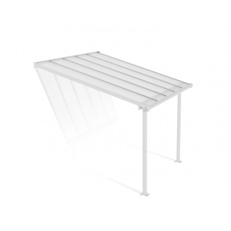 Toit De Terrasse En Alu Blanc 3x3,05m Et PC 16mm Olympia - Palram - Canopia – Image 2