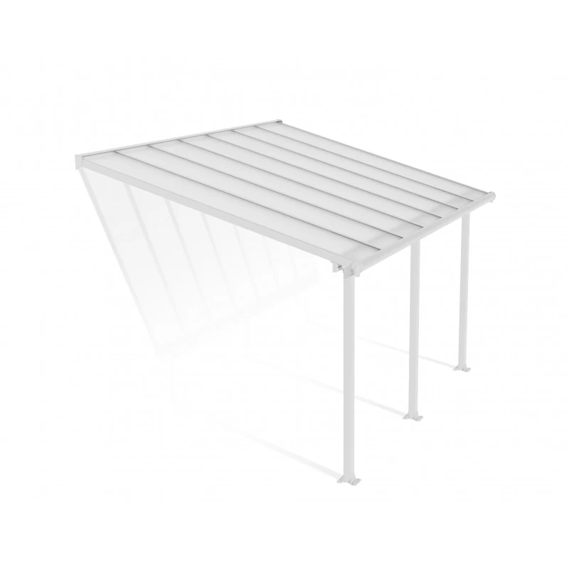 Toit De Terrasse En Aluminium Blanc 3x4,25m + PC 16mm Olympia - Palram - Canopia – Image 3