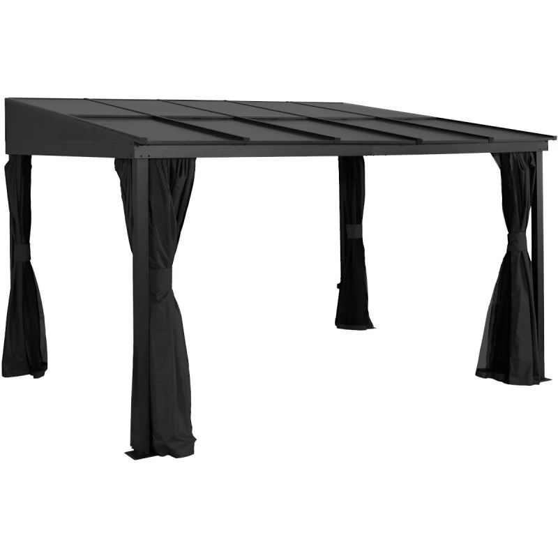 Tonnelle Adossée St. Barth 484x363cm En Aluminium Et Polycarbonate 8mm - SOJAG – Image 2