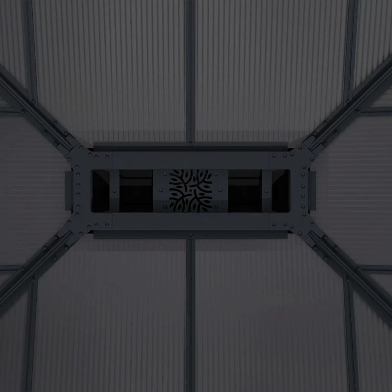 Tonnelle De Jardin En Alu Et Polycarbonate 422x484cm Dallas – Canopia By Palram – Image 6