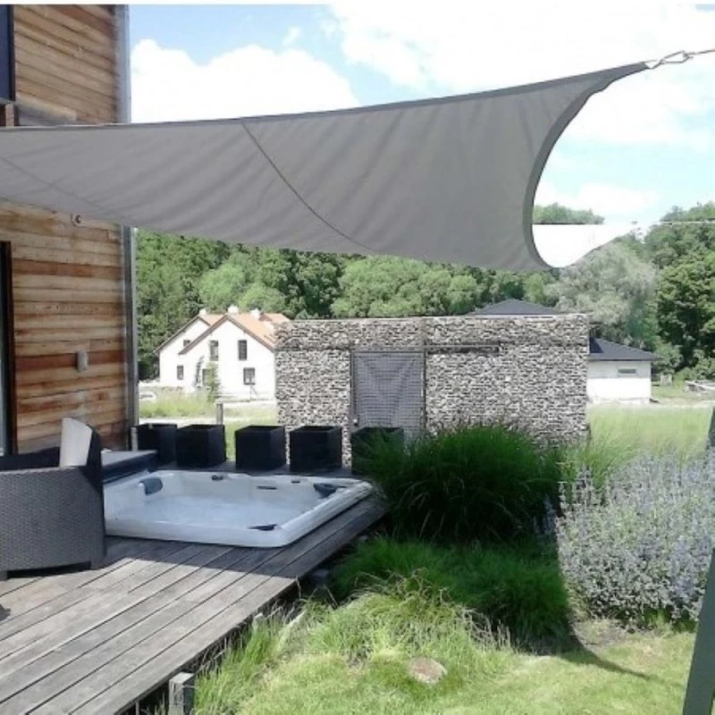 Voile D'ombrage Carrée Coolfit 500x500cm Anthracite – NESLING – Image 3