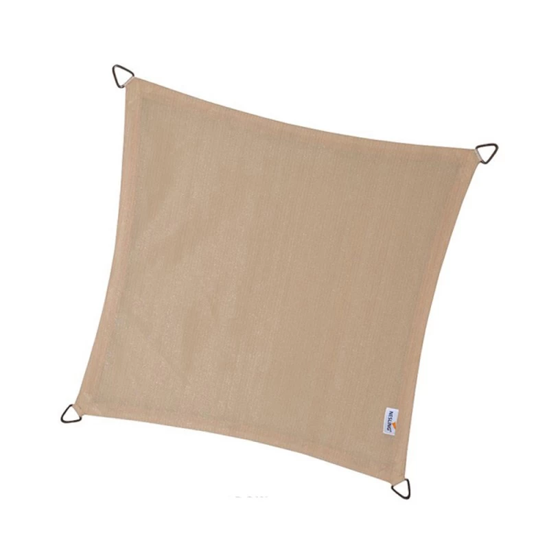 Voile D'ombrage Carrée Coolfit 500x500cm Couleur Crème – NESLING